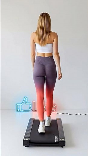 Fit Girl on Treadmill 💪 Leg Day Energy | Every Step Counts!