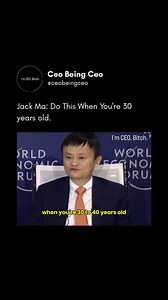 100 reactions · 11 shares | Jack Ma has advised people in their 30s...