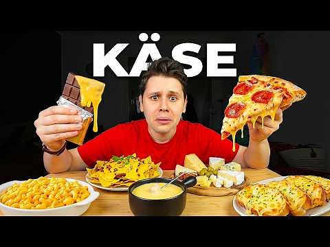 Ich esse 24 STUNDEN ALLES MIT KÄSE🧀(WIRKLICH ALLES!)