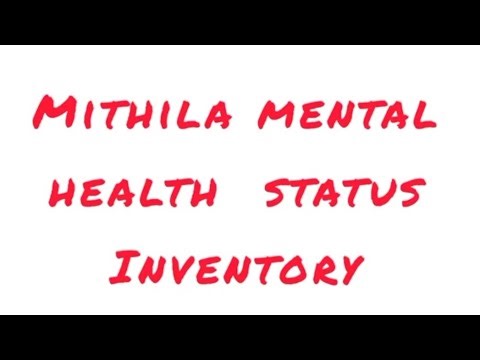 Mithila Mental Health Status Inventory || #bhupsychology