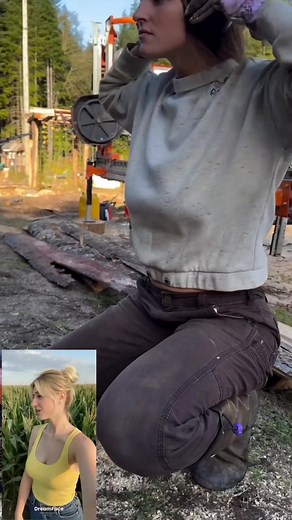 Discover the inspiring story of a hardworking farm woman who transforms raw forest logs into beautiful lumber using her own hands and machinery. In this short video, watch her measure, cut, and mill wood with precision and confidence, showing the strength, skill, and determination behind every piece she creates. A true example of craftsmanship and dedication — don’t miss it! #farmlife #farming | Farmer girl