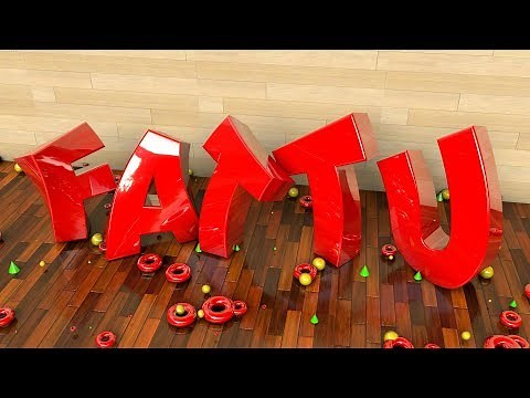 C4D Tutorial - Glossy & Bend Text | Material Tutorial