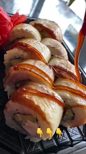 How to make Sushi Rolls with Eel at 3 minutes #shorts