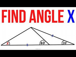 Challenge Question: Can you find the Angle X?| Step-by-Step Explanation