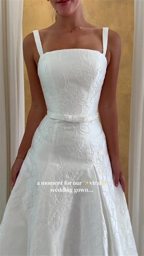 Stunning Fit and Flare Normandy Wedding Gown