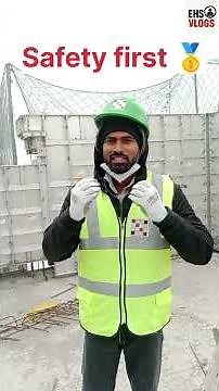 Safety first 🥇, always be alart #safetyfirst #construction #safetytraining