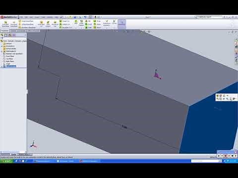 SolidWorks removing material