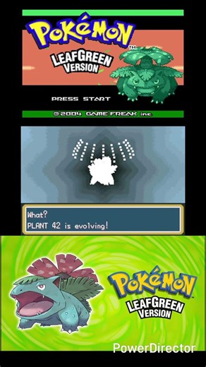#Plant42 evolves into #Venusaur | #pokémonleafgreen