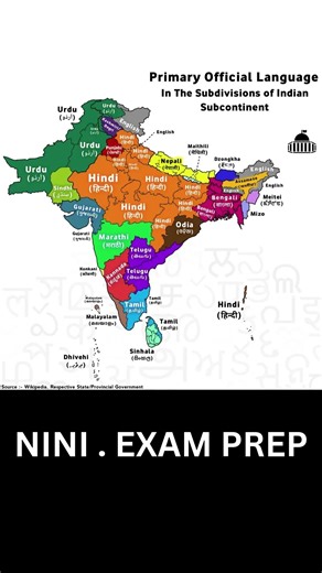 “India’s Language Map Revealed! 📍 What’s Your State’s Official Language
