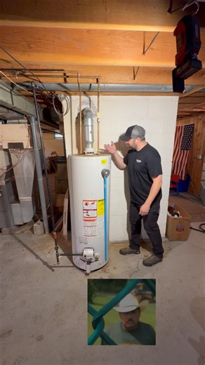 Replacing a 40 gallon natural gas TALL water heater #plumbing #bradfordwhite