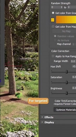 Convert trees for autumn renders in a couple of clicks
