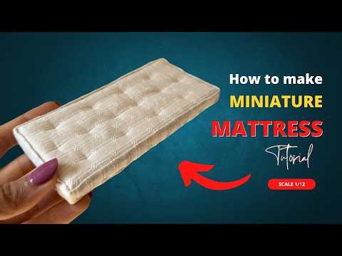 How To Make Dollhouse Mattress | DIY | Tutorial