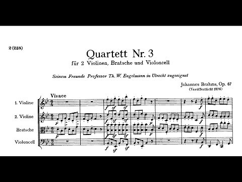 Brahms - String Quartet No. 3 in B-flat major, Op. 67