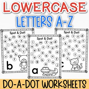 Lower Case Letters and Alphabet | Free Printable Worksheets | PDF