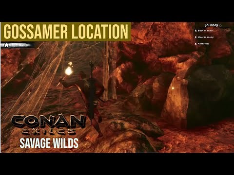 The Savage Wilds - GOSSAMER/SPIDER LOCATION - Conan Exiles #shorts