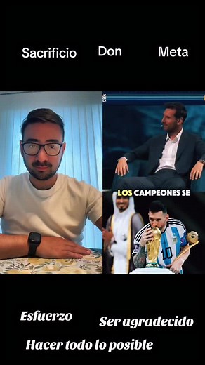 18K views · 2.5K reactions | Creo que estos elementos que nos enseña Leo en su entrevista nos puede ayudar en la vida: gratitud, esfuerzo, sacrificio y meta. Es elemental estas cosas para lograr el triunfo de tu vida que es más que una copa, es la felicidad | Misioneros Digitales Católicos | Facebook