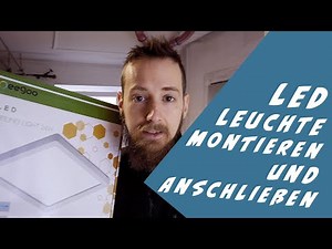 Oeegoo LED Deckenleuchte, Ultraslim Montieren und elektrisch Anschließen