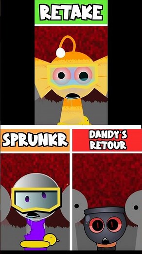 Sprunki Retake VS Sprunkr VS Dandy's Retour
