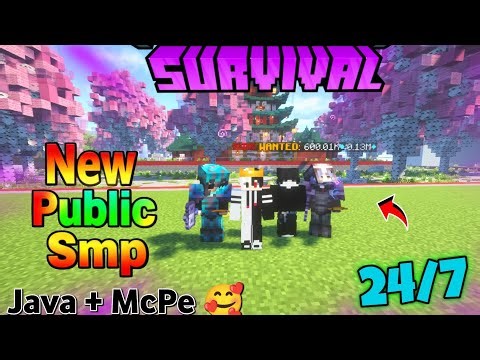 🤯 Best Free Public Smp Server For Minecraft Cracked 🌿 | Java + Pe | 24/7 Online | Anyone Can Play ✨