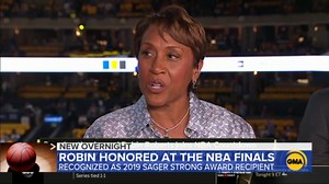 Robin Roberts honored at NBA Finals