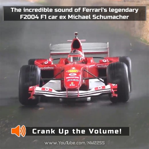 This is one of the best sounding F1 engines ever made; The Ferrari 3.0 liter V10 engine which was able to produce 865 bhp at 18.300 rpm. Video also includes the amazing Ferrari F2004 F1 chassis number 234, which was driven by Michael Schumacher back in early 2000s. | NM2255
