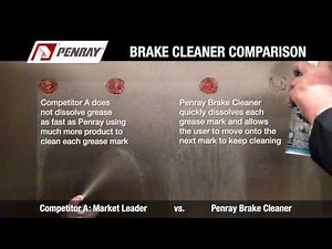 Penray Brake Cleaner Comparison - Update with sound