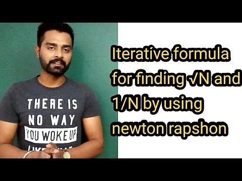 Iterative formula for finding √N and 1/N by using newton rapshon method I solution of non linear
