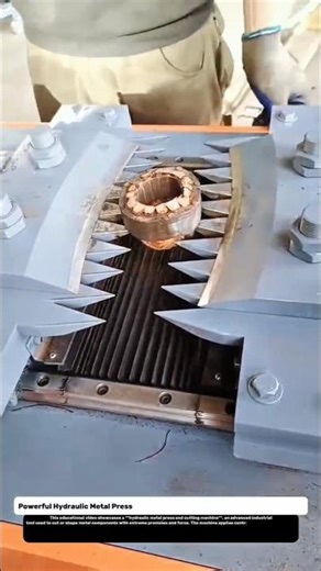 Powerful Hydraulic Metal Press Machine – Industrial Cutting Technology.