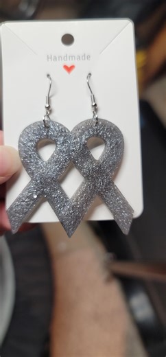 Gray Brain Cancer Awareness Earrings - Etsy
