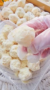 24K views · 140 reactions | ✅️Milky Macapuno Ingredients 3 cups coconut string macapuno 1/2 cup cornstarch 1/2 cup water 1 can condensed Milk (pwedeng bawasan depende sa tamis na gusto nyo) 1/4 tsp salt 1/4 cup powder milk (optional) Toppings Powdered milk LIVE, LOVE, BAKE ❤️ #MilkyMacapuno #milkymacapunoball #fypシ #fyp #highlights #highheels #highlightseveryone #liely #reels #reelsvideo #reelsfypシ | Liely | Facebook