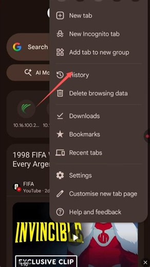 how to Chrome delete history Mobile || Google ki History kaise delete kare || #shorts​#viral​