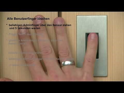 Fingerscanner ekey programmieren mit dem Adminfinger