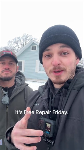 Free Repair Friday winner getting new gutters #givingback #FreeRepairFriday #gutters #roofing #contractor @MidwestModernExteriors