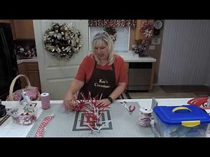 How to Make a Christmas Candy Cane Holiday Wreath on a Budget DIY Tutorial