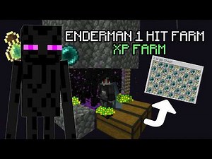 26.2+ Enderman Super Fast XP Farm - 1 Hit Farm | Minecraft