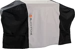 Blackstone 5441 Premium Culinary Series 36" Griddle Cover, Heavy Duty 600D Polyester, Water Resistant, Weather Resistant Flat Top Outdoor BBQ Gas Grill Cover, with Velcro Buckles and Zip, Black/Grey