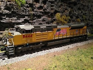 GoPro Train Ride - Lionel Legacy Union Pacific SD70ACe #8444