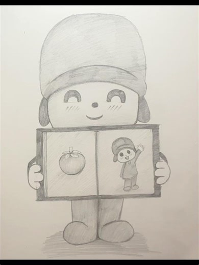 Pocoyo art Drawing #viral #drawing #art #tutorial #funny #draw #pocoyo