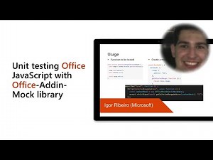 Unit testing Office JavaScript with Office-Addin-Mock library