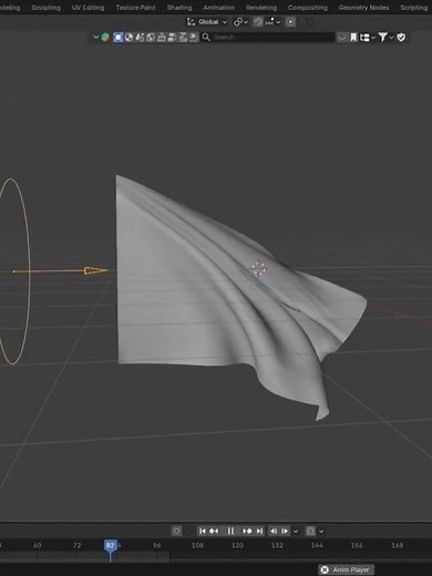 How To Make Animated Flag 💨 🏴‍☠️ In Blander 3D 💥 #flagmaking #blender #3danimation