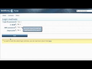 WebMoney Mini:How to log in via SMS