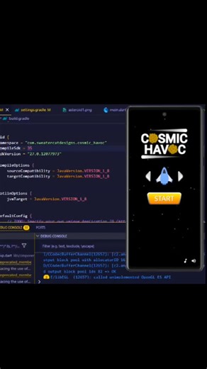 Forge With Flutter on Instagram: "Cosmic Havoc Game made in Flutter 📱 Follow @flutter.forge for more Flutter Related content 😊 💼Perfect for Freelancers , startups and devs who want to save time and code smarter . #flutterdev #flutterdeveloper #flutterapps #flutterui #fluttertutorial #dartlang #appdeveloper #mobileappdev #freelancedeveloper #codeforsale #digitalproduct #buycode #buildinpublic #softwareengineer #developerlife #coderlife #programminglife #programmingisfun #reels"