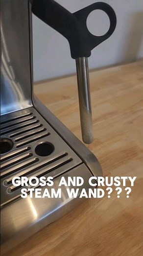 How to Clean a Crusty and Gross Steam Wand on an #Espresso Machine. #Breville Barista Express