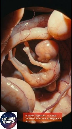 4 Week Gestation — Close Internal Anatomy #pregnancy #shorts