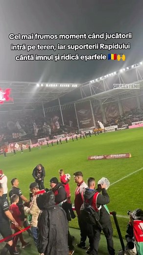 34K views · 1.5K reactions | Momentul ăla când jucătorii intră pe teren, iar suporterii cântă imnul Rapidului  | Giuleștenii 1923 | Facebook