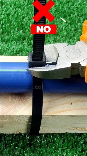 A trick to remove plastic ties easily without damaging them? #DIY #Shorts