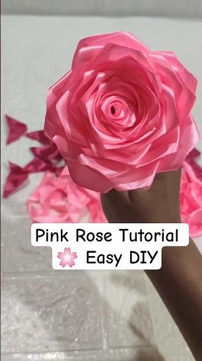 How to Make a Beautiful Pink Rose | Easy DIY Rose Tutorial (Part 1 – Single Rose Making)