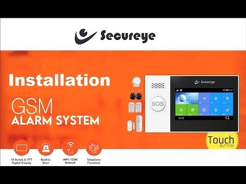 Secureye S-AL380 WiFi+GSM Alarm System Installation