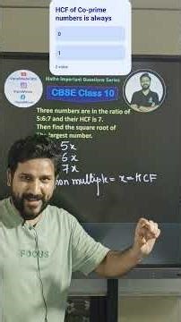 बोर्ड में आने वाला सवाल 🔥 | Ratio 5:6:7, HCF 7 | Class 10 Maths Real Numbers - HCF based questions