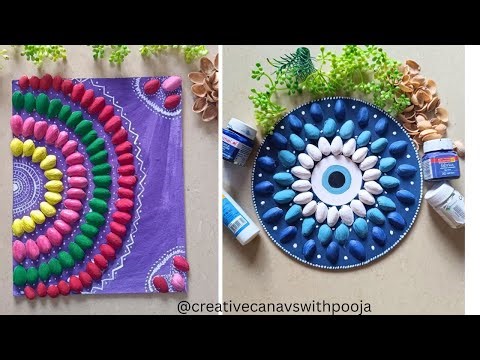 Waste to Best Craft Using Pistachio Shells | Flower Wall Art | Home Decor in 10 Minutes #diy #craft